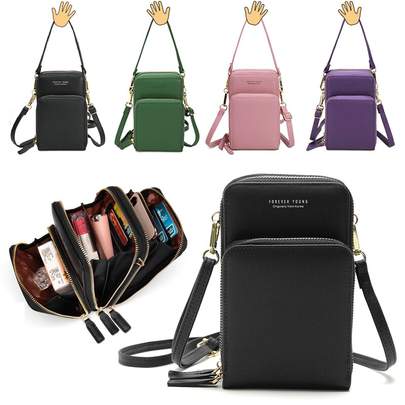 Women Cell Phone Wallet Pocket Purse Shoulder Bags Pouch Case Handbag Crossbody