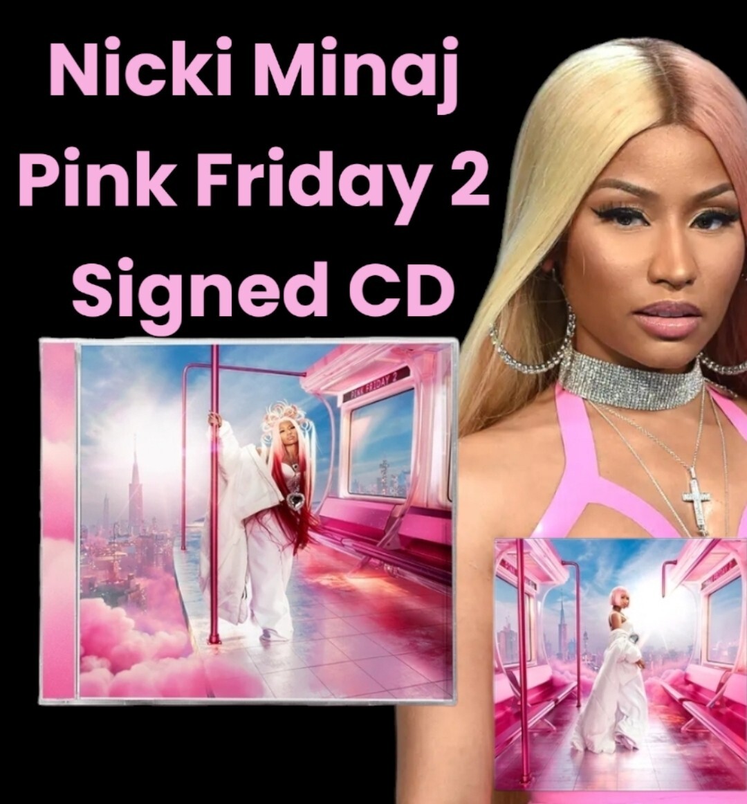みなと　サイン入り　CD Nicki Minaj - Pink Friday 2 - CD W Signed Autographed Art Card