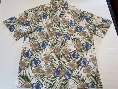 JOS A BANK Hawaiian Print 100% Silk S 