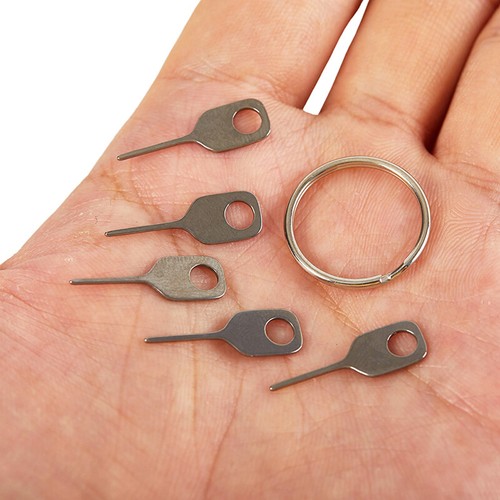 5pcs/Set SIM Card Eject Pin Key Tool Needle SIM Card Tray Holder for Phone