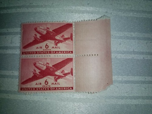 WWII RARE Red 6 Cent Air Mail Found In A Letter from 1944 WWII Germany - Picture 3 of 3