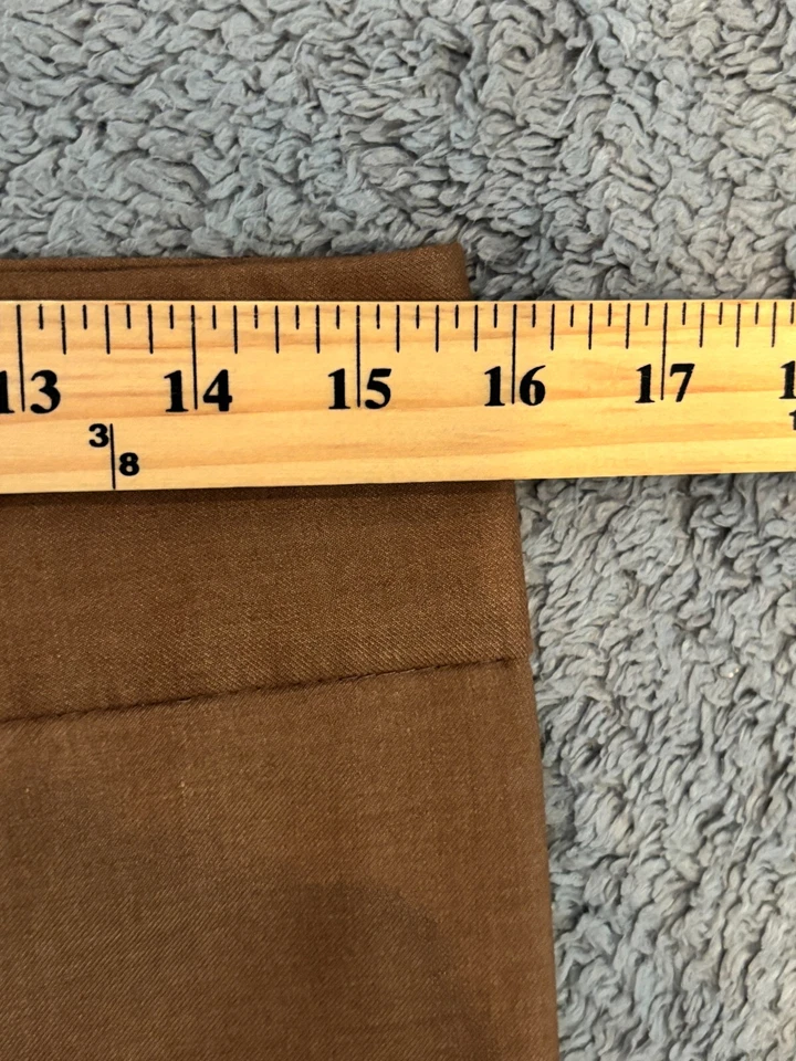 Falda lápiz The Limited Collection para mujer 6 marrón tostado midi forrada recta Foto 3 de 4