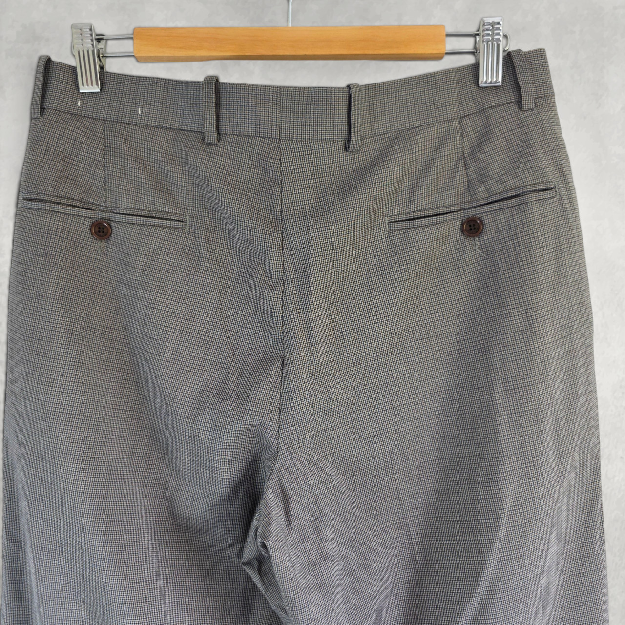 Tommy Hilfiger Dress Pants Mens W33 L32 Grey Tailored Smart Trousers Old Money image 4