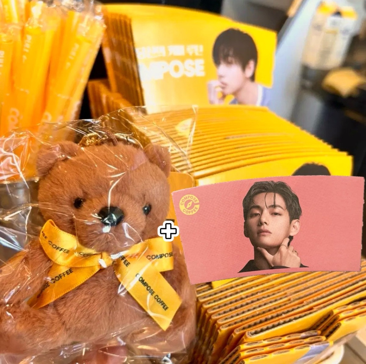 BTS V COMPOSE COFFEE OFFICIAL MERCH TAEHYUNG KPOP LIMITED MD ON