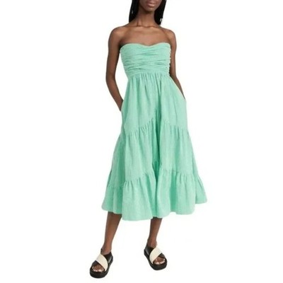 Cinq à Sept Maurice Seersucker Dress   Size 8   New  