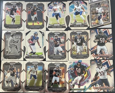 Chicago Bears Trading Card Lot - 30 Karten Set