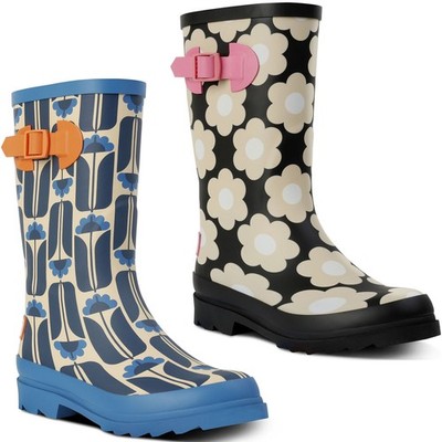 Regatta Womens Orla Kiely Quarter Adjustable Patterned Wellington Boots Wellies