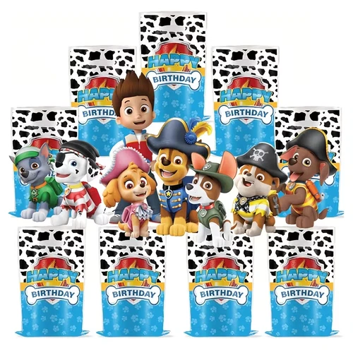 10 x PAW PATROL PARTY BAGS - BIRTHDAY LOOT BAGS - PAW Patrol Goodie Bags ~ New