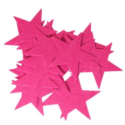 Playfully Ever After 3 Inch Pink 22pc Felt Star Stickers 3 (22 pc), pink 