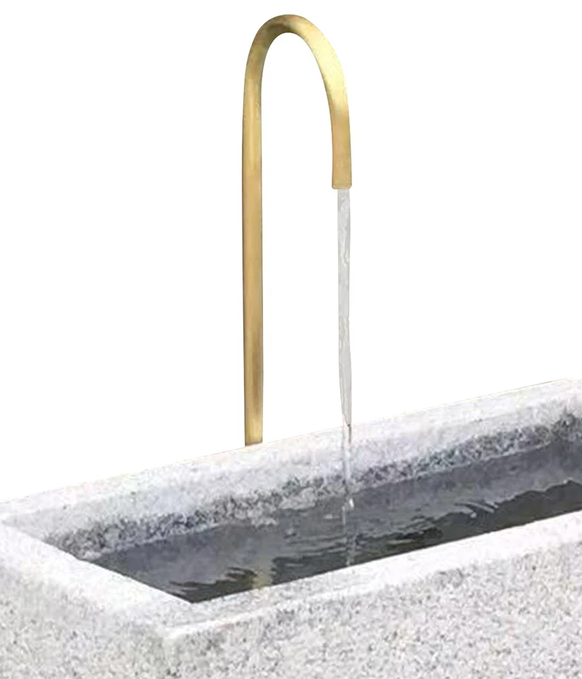 Gartenbrunnen Salzburg mit Wasserhahn aus Granit/Metall 60 x 72 x 35 cm, Dehner - Bild 4 von 4