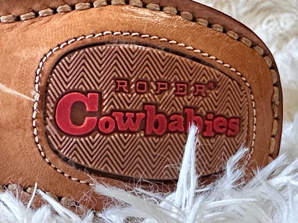 Botas de Vaquero Roper Vaqueras Infantiles Talla 2 Marrón Relámpago/Cuero Turquesa T2 Foto 4 de 4