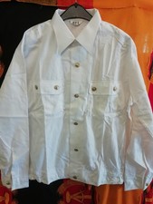 DDR NVA VOLKSMARINE UNIFORM HEMD BLUSE WEIß OFFIZIER GR. 38-45 !!!