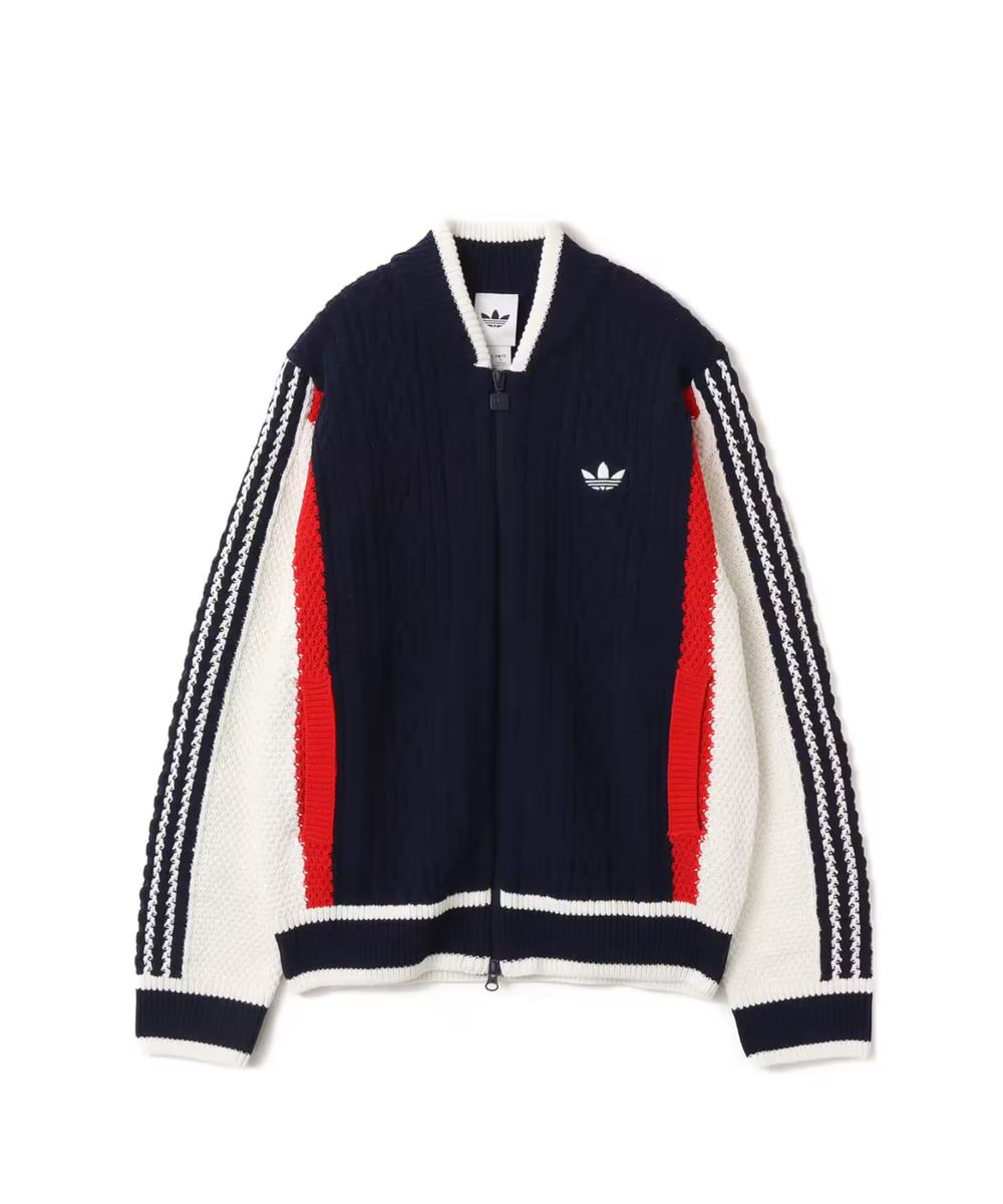 adidas Originals Archive Cutline Knit Track Top Retro Remix Blue