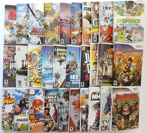 Nintendo Wii Original COVER ART (Box Art) - ARTWORK INSERTS ONLY (no game)