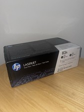 NEW 2-PACK GENUINE HP 83A LASERJET OEM TONER CARTRIDGES CF283A - SHIPS FAST