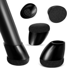 Ezprotekt 16 Pcs Chair Leg Floor Protectors, Silicone Covers Felt Furniture Pads