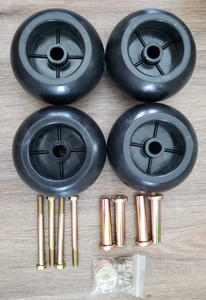 Caltric 48 Deck Wheel Kit w/Hub Compatible with John Deere 240 245 260 265 285 320 320 325 335 345 X330 X350 X354 X370 X380 X730 X734 X738 X739 X750 X754