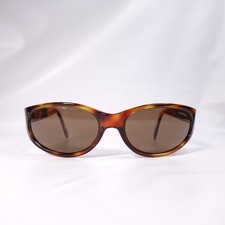 Vintage Bolle 1511 Oval Tortoiseshell Wrap Sunglasses Made In France