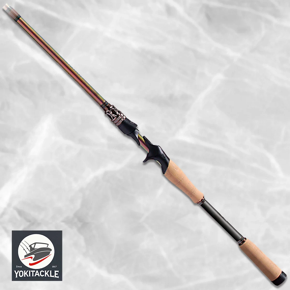 baitcaster rod cheap | Torrent 2-Piece Baitcasting Rod TPE featuring a new a Abu Garcia Cardinal 752 Color:Royal Flush