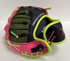 Franklin 22852 Baseball T-Ball 9" Kids Mitt Glove RHT Neo-Grip Pink Bright Green
