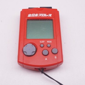 Sega Dreamcast VMU Red Japan Pro Wrestling Giant Gram Memory HKT-7000 Battery