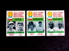 3 CARD 1979 TOPPS #417 NOLAN RYAN,,#415 LOU BROCK..#411 TY COBB..ALL TIME RECORD