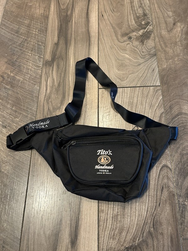 Tito's Handmade Vodka Black Distillery Promotional Waist Bag Fanny Pack