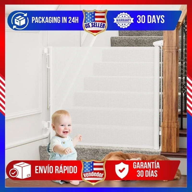 Retractable Baby Gates Extra Wide
Opens in a new window or tab