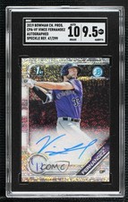 2019 Bowman Chrome Prospect Speckle Refractor Vince Fernandez SGC 9.5 Auto 1j7t