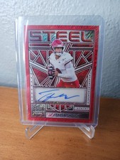 Tyler shough rookie auto 1/1 2025 Trinity Leaf Steel Red New Orleans Saints