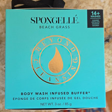 Spongelle Beach Grass Body Wash Infused Buffer Sponge 3 oz Vegan Exfoliating
