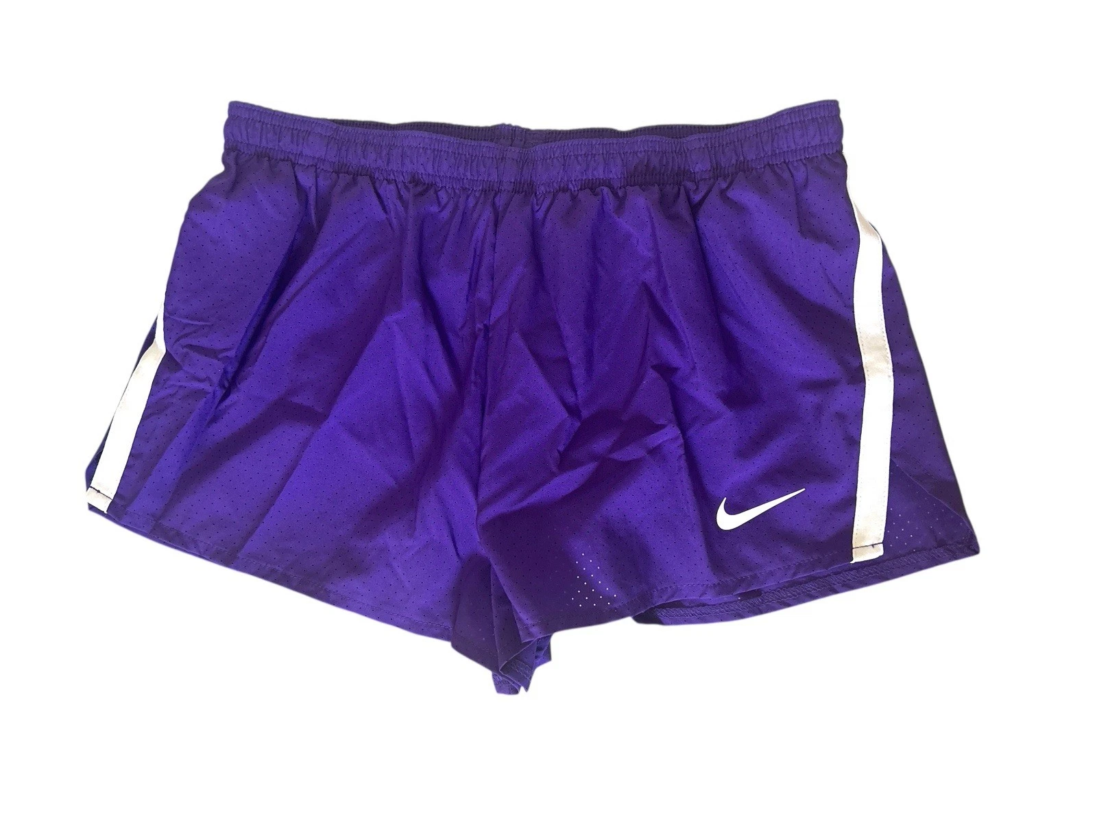 Nike Fast 2" Dri-Fit Lined Running Shorts Purple White Mens Sz L CV2821-546