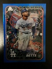 2024 Topps Holiday - Holiday Variation Mookie Betts Blue Holo Foil #H135