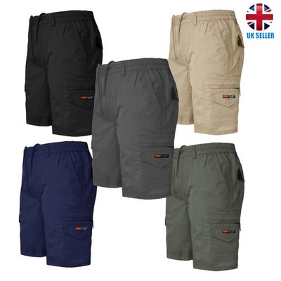 i-Smalls Herren Lounge Shorts Sommer 2022 Smart Freizeitshorts mit Cargotaschen