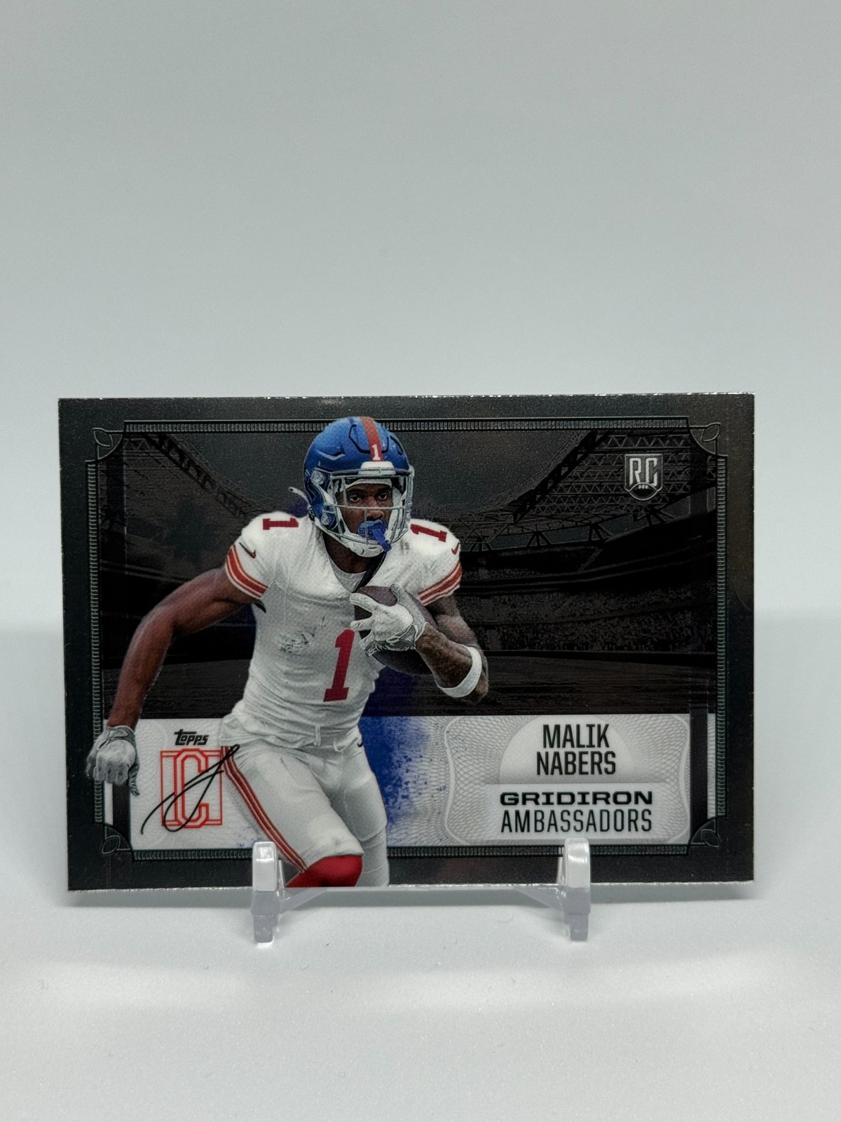 2024 Topps Signature Class Malik Nabers Gridiron Ambassadors  Rookie Insert Card