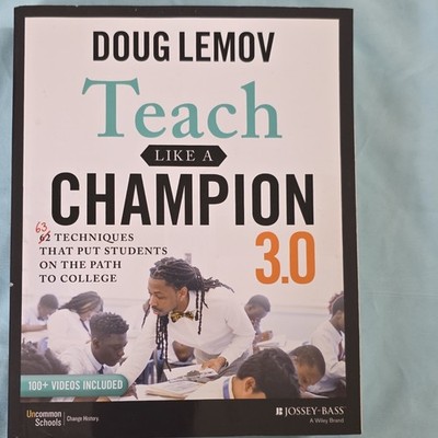 Teach Like a Champion 3.0 Doug Lemov Jossey-Bass PB 1st Ed 63 Techniques