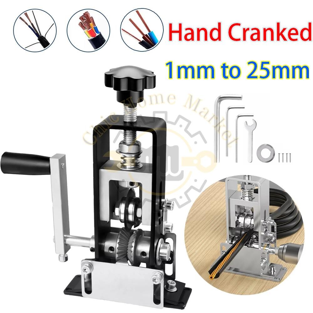 Manual Wire Stripping Machine Portable Cable Stripper 1mm to 25mm US