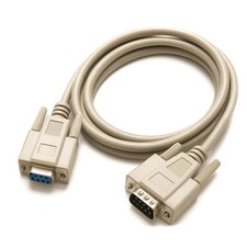 15 Foot DB9 Male to Female RS232 Extension Serial Cable - 28 AWG Shielded