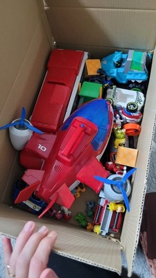 Paw Patrol Mega Paket Set Top Zustand Bus Flugzeug Austos Spielfiguren