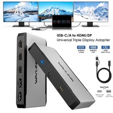 USB-C/A to HDMI/DP Triple 4K@60Hz Displays Docking Station 95W laptop charging