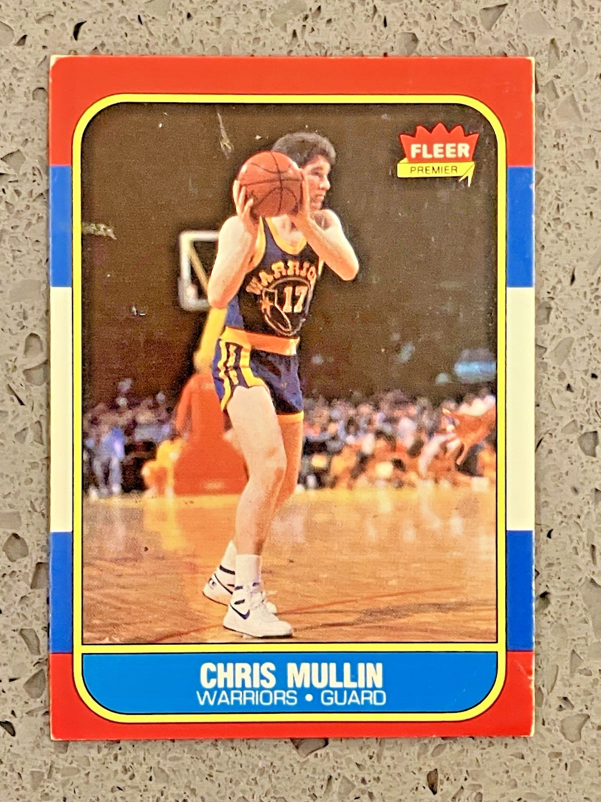 1986-87 Fleer Basketball #77 Chris Mullin NBA Warriors HOF Rookie Card RC C