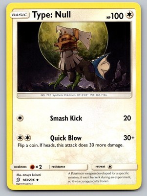 Type: Null 183/236 Uncommon Unified Minds Pokemon Near Mint