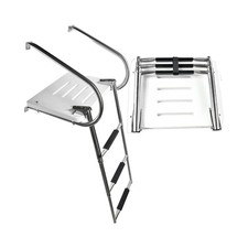 MARINE CITY 3 Step 304 Stainless Steel Telescoping I/B Swim Platform Ladder
