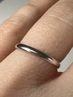 VTG Sterling Silver Band Ring Sleek Modernist Minimalist Size 5 925