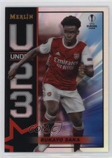 2020-21 Topps Merlin Collection Chrome UCL U23 Stars Bukayo Saka #U23-BS 12zw