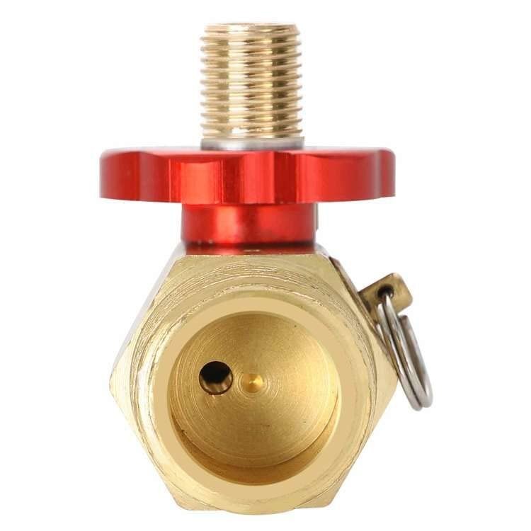Air Tank Manifold Tool with Fill Port, Aluminum Shut Off Safety Valve and Rel...