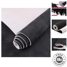 High-Elastic Foam Backed Black Suede Headliner - 60"x96" for Interior Renovation