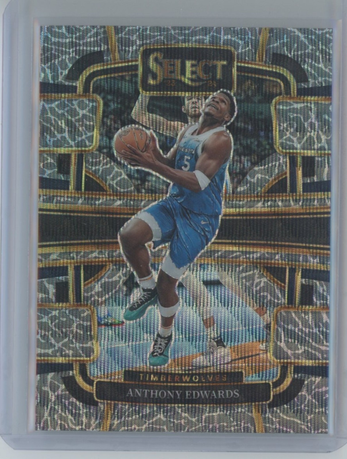 2023 Panini Select Anthony Edwards #37 Elephant Prizm SSP Concourse