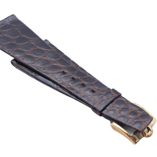 Bracelet Omega vintage 27/14 en crocodile pour remplacer un cuir usé