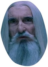Saruman Celebrity Card Face Masks Fancy Dress Party Mask